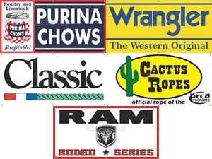 RODEO ARENA GRUPPENLOS RABATT AUF FÜNF DESIGNS SCHILD NEUGESTALTUNG BANNER OPTIONEN 5H - Bild 1 von 6