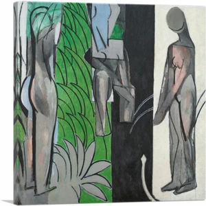 ARTCANVAS Badende an einem Fluss 1909 Leinwand Kunstdruck von Henri Matisse - Bild 1 von 11