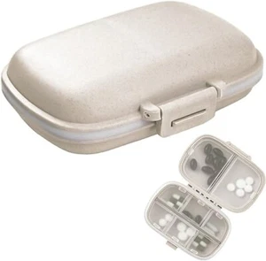 2Pack Travel Pill Organizer, 8 Compartments Portable Pill Case, Small Pill Box - Picture 1 of 5