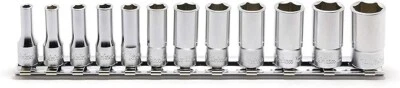 KoKen 1/4Sq 6-Sided Semi Deep Socket 11-pc Set RS2300X/11 Made in Japan - Image 1 of 4
