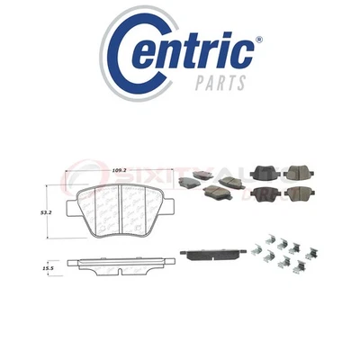 Centric Posi Quiet Ceramic Brake Pads w Shims for 2010-2014 Volkswagen Golf hb Foto 1 de 4