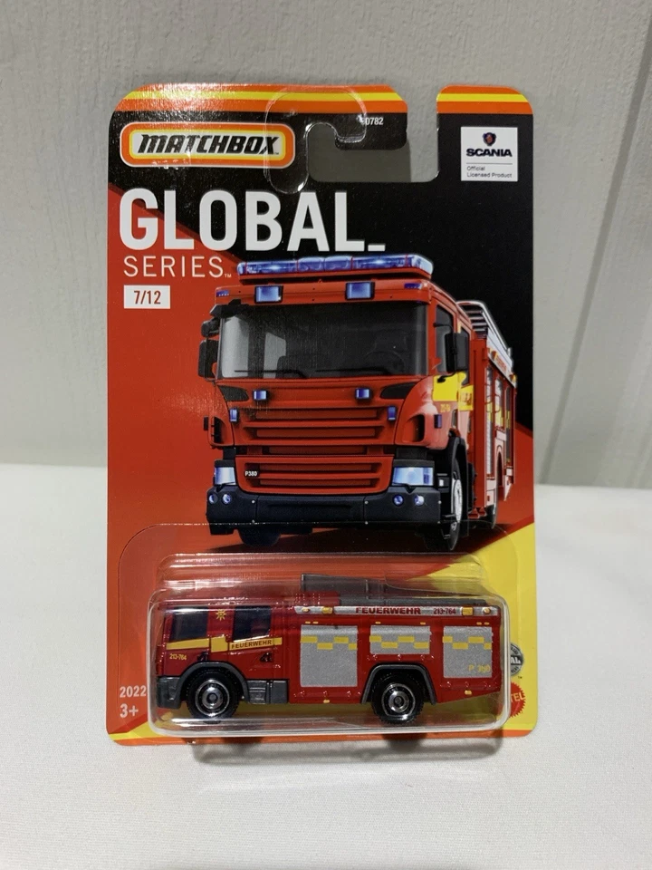 2021 Matchbox Global Series #9 Scania P 360 Fire Truck RED | FRANCE | Fast SHIP - Image 1 of 1