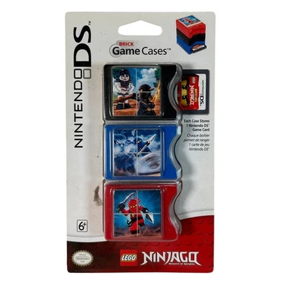 Nintendo DS Lego Ninjago Brick Game Cases Stack Build Store 3 Cases New - Image 1 of 3