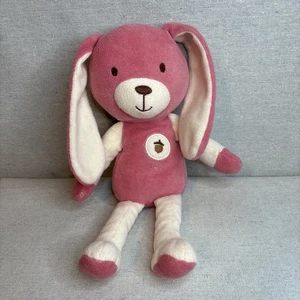My Natural Pink Bunny Rabbit Acorn Organic Plush Stuffed Animal Lovey - Picture 1 of 9