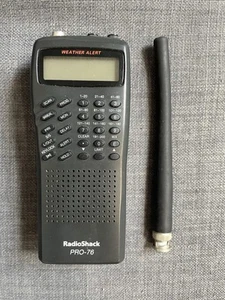 RADIO SHACK PRO-76 HAND HELD WEATHER RADIO SCANNER 200 CHANNELS TESTED WORKING - Zdjęcie 1 z 12