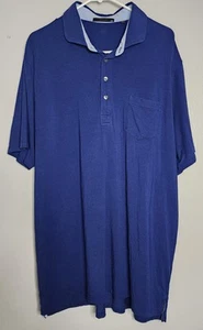 Greyson Shirt Mens 2XL Blue Polo Short Sleeve Performance Stretch Active Golf - Picture 1 of 5
