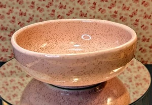 Vintage 1950er ~ McCoy rosa gesprenkelte Keramik Müslischale ~ glatt glasiert USA ~ 5,75" - Bild 1 von 11