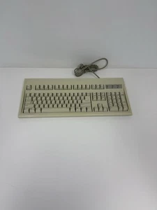 Vintage Key Tronic PS/2 Keyboard Beige E03601QUS201-C Tested - Picture 1 of 24