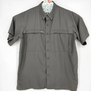 GameGuard Shirt Mens XL Western Button Down Vented Fishing Outdoors Olive Green - Picture 1 of 10
