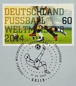 Germany, 2014 World Cup „Ersttagsblatt“ First Day Card, Michel 3095 ETB, ExF - Picture 1 of 3