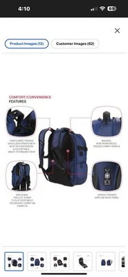 Swissgear 5358 Travel Tech Elite Usb Backpack For 16 Inch Laptop And Tablet - Image 1 of 4