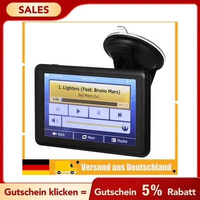 GPS Navi Navigationsgerät 5 Zoll Auto LKW PKW Karten Update Navigation 8G+128MB - Bild 1 von 4