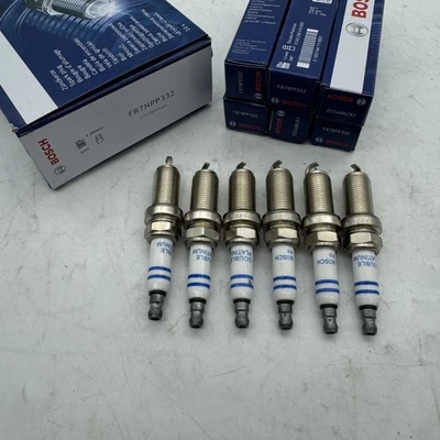 6Pcs FR7NPP332 Spark Plugs Platinum For BOSCH BMW X3 X5 E60 E83 E85 E90 N51 N52 - Image 1 of 4