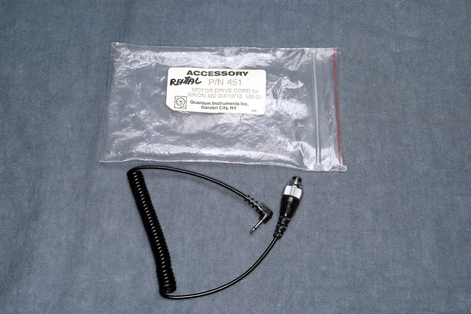 Quantum Radio Slave coiled  cord P/N 451 for MD-2, MD-4, MD-12, MD-15, N8008s, - Image 1 of 4