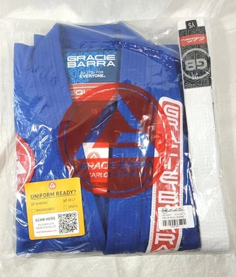 Gracie Barra молодежи BGK Lite рипстоп кимоно куртка, брюки и ремень - синий - Y5 - Изображение 1 из 4