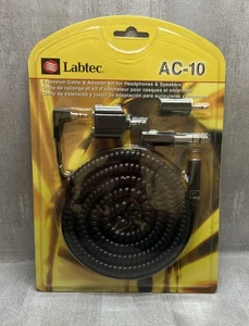 Labtec AC-10 Headphone Extension Cord & Adapter Kit headphone Mini Stereo - Picture 1 of 4