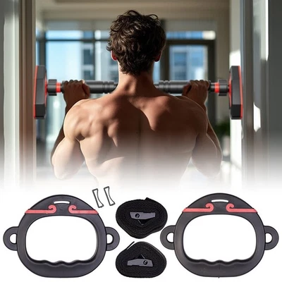 PEARL sports Fitness Stange: 2er-Set Griffe für Klimmzugstangen, bis 300 kg