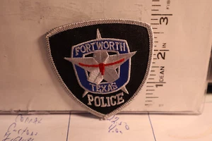 police patch   FORT WORTH POLICE TEXAS GREY BORDER - Picture 1 of 1