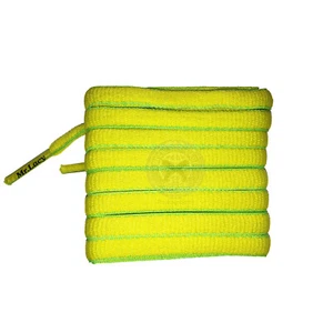 Mr Lacy Slimmies - Yellow & Green Shoelaces (130cm Length | 8mm Width) - Picture 1 of 1