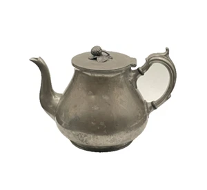 Antique Late 1800's Parkin & Marshall Sheffield England Pewter Teapot - Picture 1 of 21
