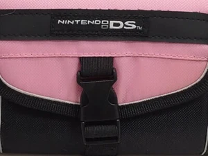Nintendo DS System Case Pink & Black Carry Travel Bag - Picture 1 of 6