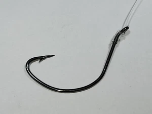 50 snelled  2/0 wide gap fishing hooks flounder fluke rigs 48 inch leader - Picture 1 of 8