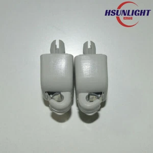 2Pcs Gray Sun Visor Clip Hook Mount for Audi A6 C6 2004-2011 4F0857561 - Picture 1 of 5