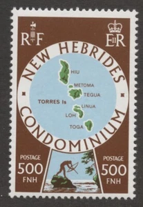 New Hebrides 1977 Maps set Sc# 238-50 NH - Picture 1 of 3