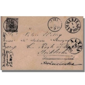 Postcard Writing RUBBER STAMP, Postage Mark, Media,Collage,Mail,Postmark,Postal - Picture 1 of 3
