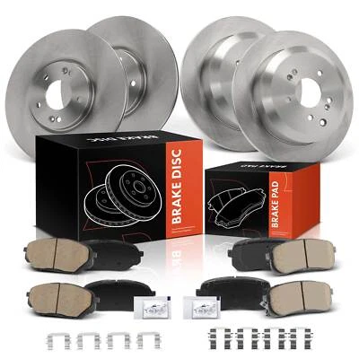 12x Front & Rear Disc Rotors & Ceramic Brake Pads for Hyundai Veracruz 2007-2012 — 第 1/4 张图片