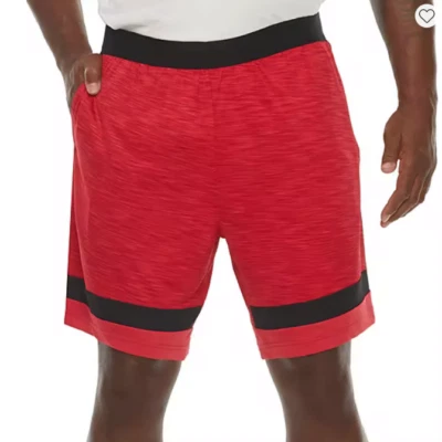 Xersion Mens Big and Tall Workout Shorts Sizes 3XL, 3XLT New Cabaret Red - Image 1 of 3