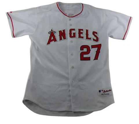 Majestic MLB Baseball Jersey Los Angeles Angels Guerrero #27 Men's Size 48 Cover