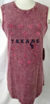 Houston Texans Womens M Sleeveless Houston Texans ALL DAY LONG T-shirt AHTX 108 - Image 1 of 4