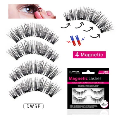 Magnetic Lashes - Double Wispies - False/Fake Eyelashes Wispies - No Glue Needed - Image 1 of 4