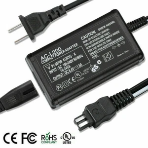AC Power Adapter Charger And US Cable for SONY HandyCam DCR-HC30 Camcorder NEW - Picture 1 of 8