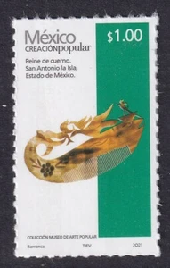 pp238 México Creación Popular MNH 2021 Sc# Mc# Et#cp238 Peine de Cuernos - Imagen 1 de 1