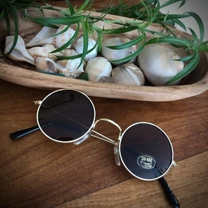 John Lennon Stil Sonnenbrille Vintage klassisch Kreis runde kleine Gesichter Herren Damen. - Bild 1 von 38