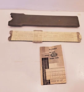 Raro Pickett & Eckel Modelo 1 1945 REGLA DESLIZANTE Punto Deci Magnesio 12 pulgadas Estuche - Imagen 1 de 13