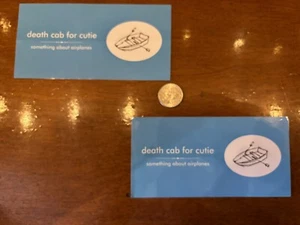 Death Cab for Cutie Something About Airplanes (2er Set) 6x3 + Gratis Flaggenaufkleber - Bild 1 von 4