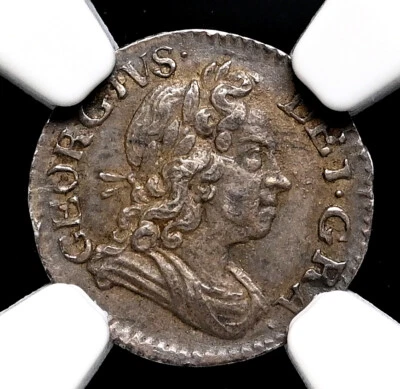GREAT BRITAIN. George I, Silver Penny 'HIPEX' error, 1720, NGC AU53 - Image 1 of 4