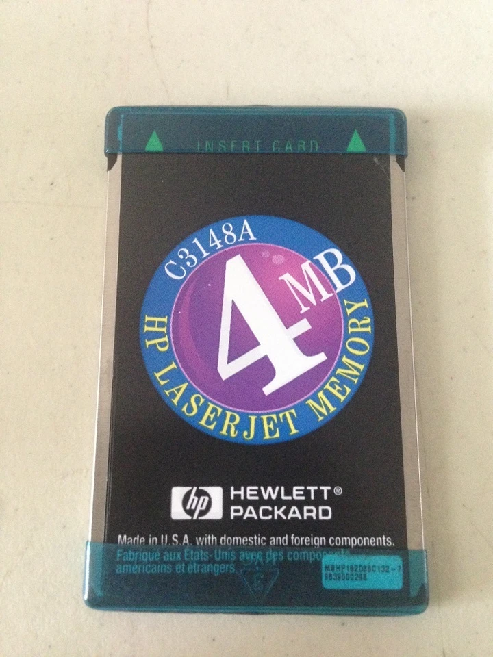 HP LaserJet 4MB Memory Card C3148A - Image 1 of 2