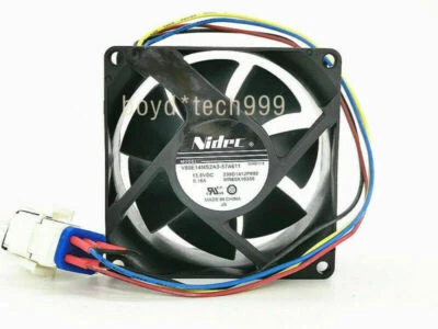 V80E14MS2A3-57A611 NIDEC GE WR60X10356 DC13.6V 0.16A cooling Fan 239D1412P002 - Image 1 of 4