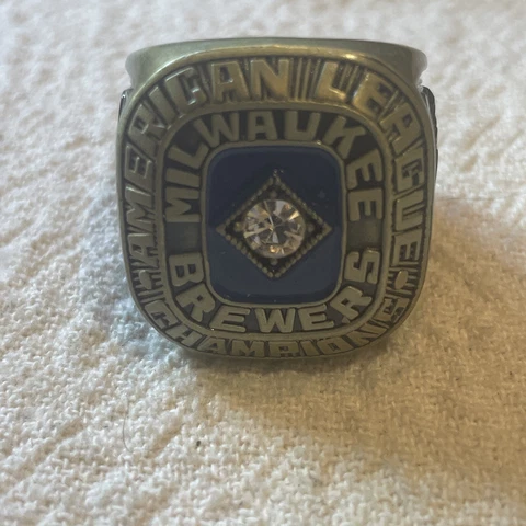 1982 Milwaukee Brewers AL Championship  Ring W Box, 🇺🇸 SHIP Cover