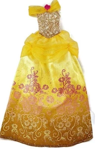 BEAUTY & THE BEAST gown BELLE yellow rose pink HASBRO DISNEY DOLL CLOTHES dress - Picture 1 of 12