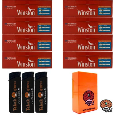 8 Pack Extra Winston 250 Hülsen + Zubehörartikel - Bild 1 von 2