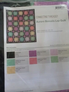 Aurora Borealis quilt 64 X 76 by Connecting Threads Lovely Quilt to make - Picture 1 of 3