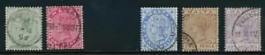 Malta 1885 Scott # 8-13 USED Part Set - Picture 1 of 1