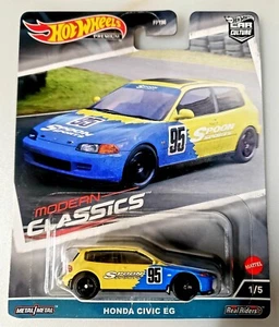 2023 Hot Wheels Premium Modern Classics Yellow Honda Civic EG Car Culture 1/5 - Picture 1 of 13