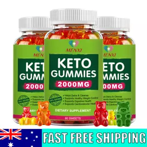 3 Packs Keto Diet Gummies Advanced Ketone 2000mg Weight Loss Burn Fat Supplement - Picture 1 of 11