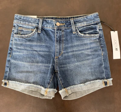 Pantalones Cortos Vaqueros Joe's Puño Fray Dobladillo Tiro Alto Talla 26 Nuevos con Etiquetas $98 Foto 1 de 4